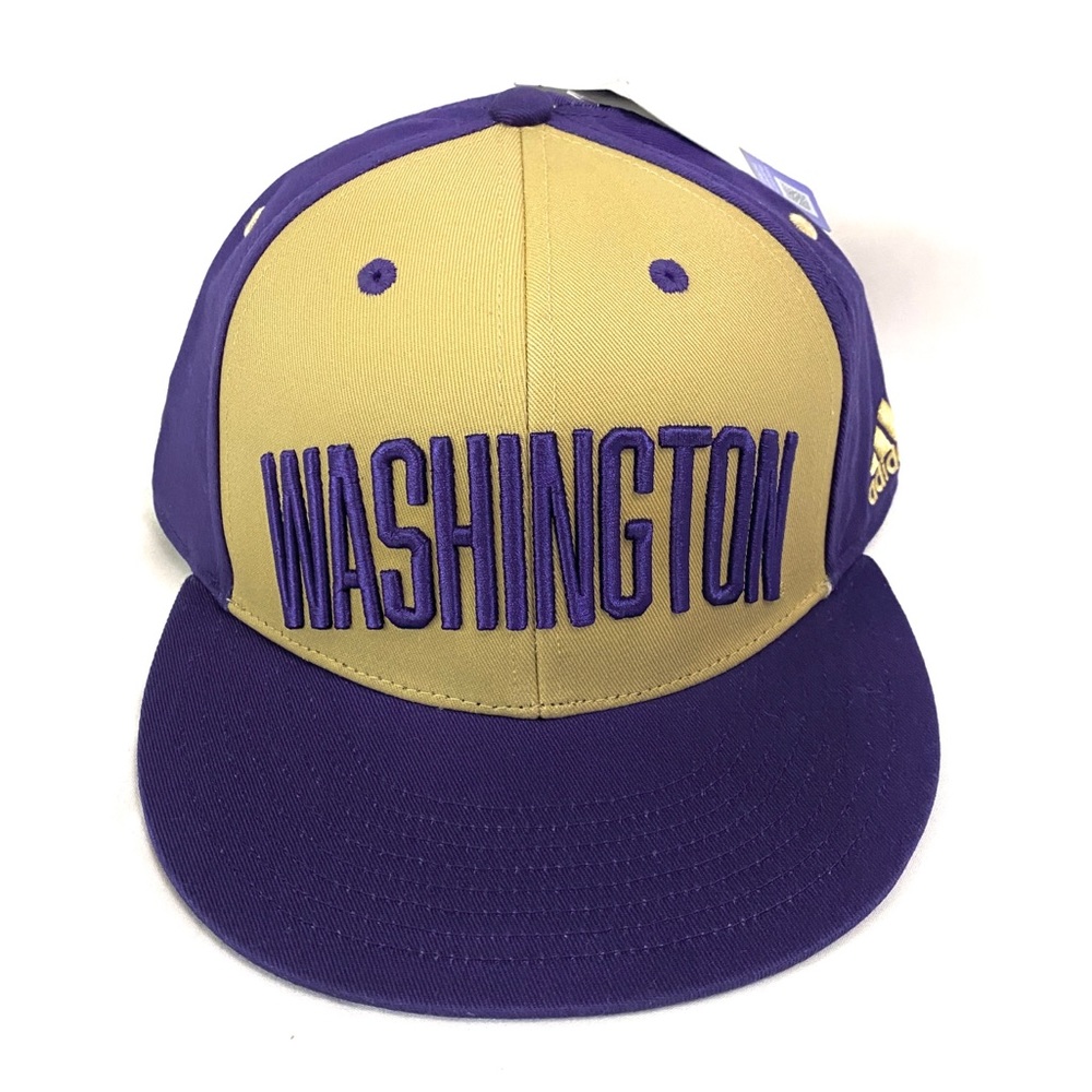🎁 adidas flat brim snap washington Purple/sand hat